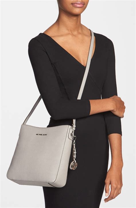 michael kors handbag grey|michael kors grey crossbody bag.